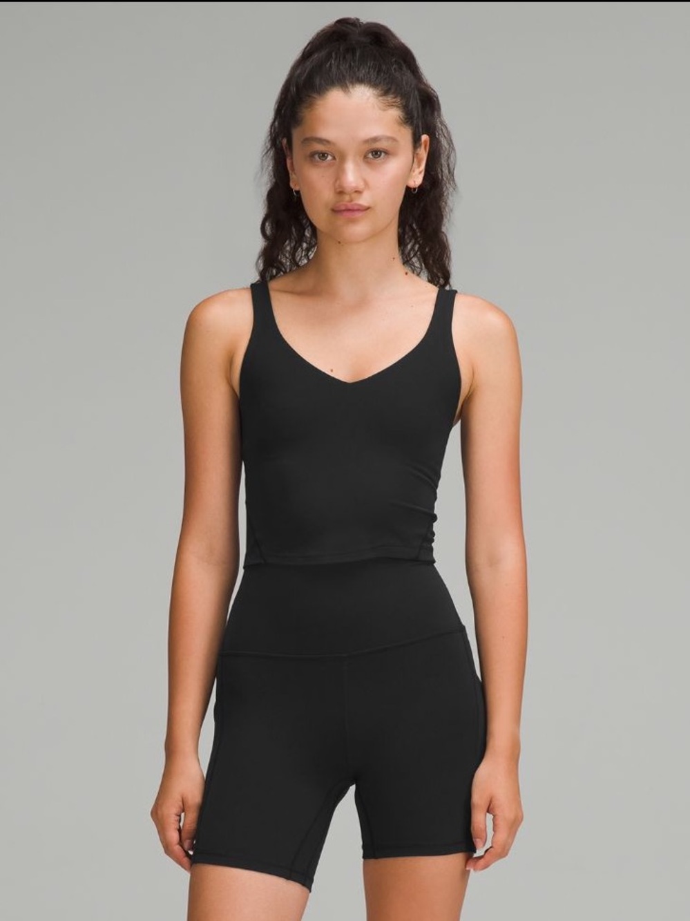 lululemon athletica Black Scoop Neck Sports Bra Tank